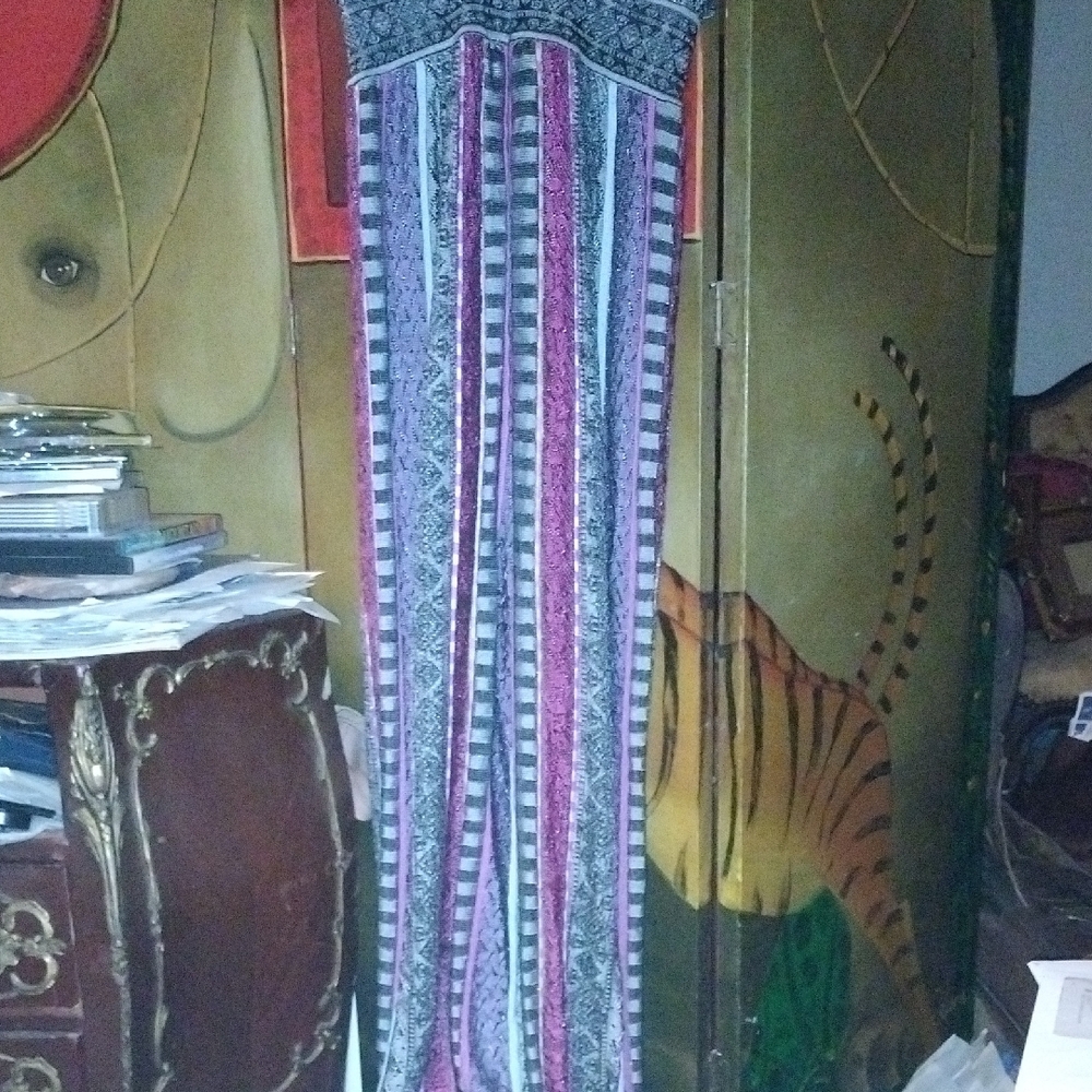 Striped Sexy Multicolor Jumpsuit - Picture 9 of 12